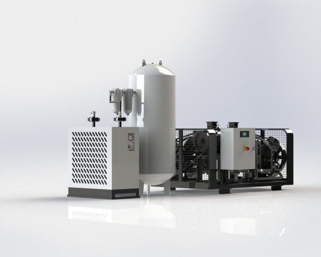 【巨薪】全無油空壓機(jī)一體機(jī)-實(shí)用型-II型